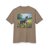 Bluetick Coonhound Unisex Relaxed Fit Heavyweight Tee