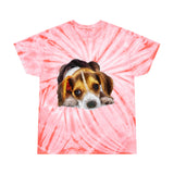 Beagle 'Daisy Mae' Unisex Cotton Tie-Dye Tee, Cyclone