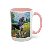 Bluetick Coonhound - Accent Ceramic Coffee Mug -- 2 Sizes