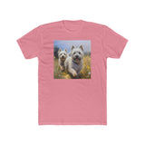 Cairn Terriers  - Men's Fitted Cotton Crew Tee