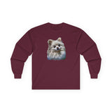 Pomeranian 'Snowball' Unisex Cotton Long Sleeve Tee