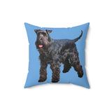 Kerry Blue Terrier Artistic Painting Square Throw Pillow