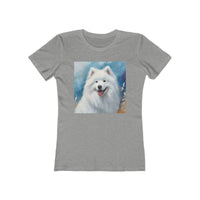 Samoyed Women's Slim Fitted Ringspun Cotton Tee