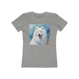 Samoyed Women's Slim Fitted Ringspun Cotton Tee