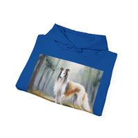 Borzoi 'Russian Wolfhound' Unisex 50/50 Hooded Sweatshirt