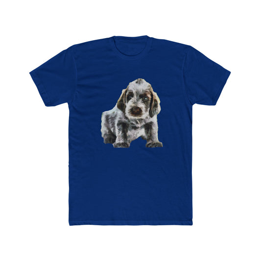 Spinone Italiano - Men's Fitted Cotton Crew Tee