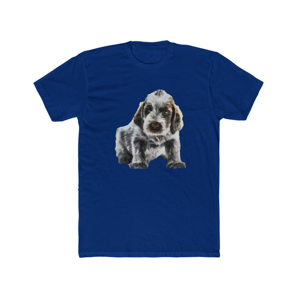 Spinone Italiano. -  Men's Fitted Cotton Crew Tee