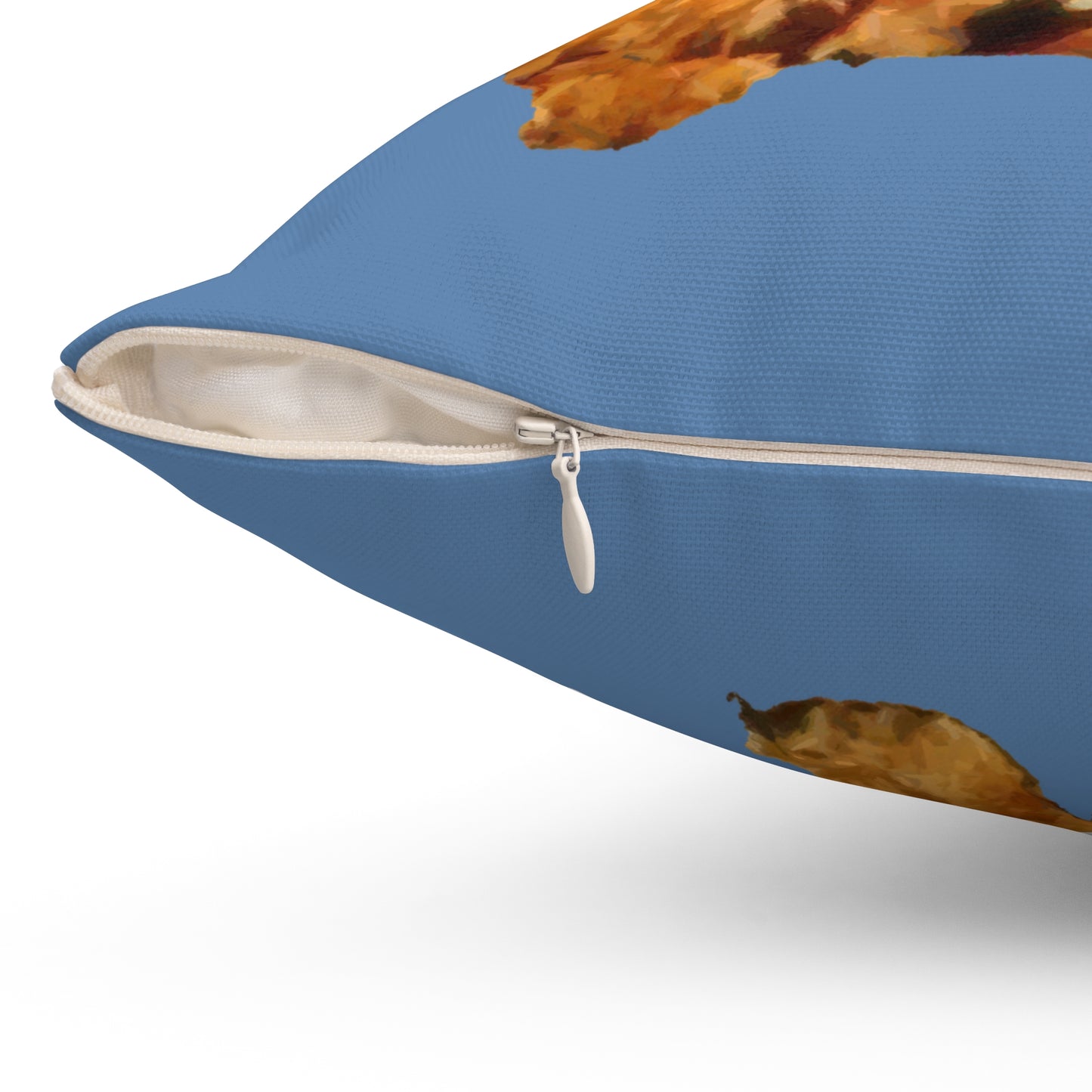 Charming Border Terrier 'Andrew' Spun Polyester Throw Pillow