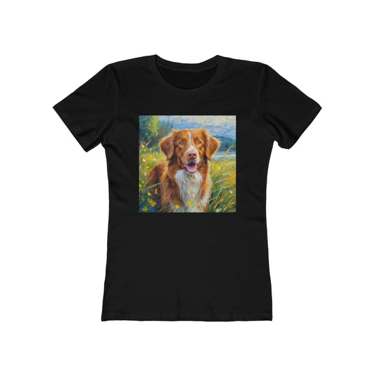 Nova Scotia Duck Tolling Retriever 'Dixie' Women's Slim Fitted Tee