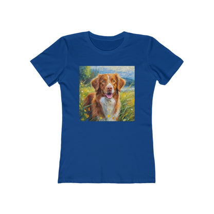 Nova Scotia Duck Tolling Retriever 'Dixie' Women's Slim Fitted Tee