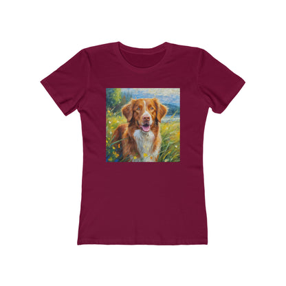 Nova Scotia Duck Tolling Retriever 'Dixie' Women's Slim Fitted Tee