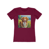 Nova Scotia Duck Tolling Retriever 'Dixie' Women's Slim Fitted Tee