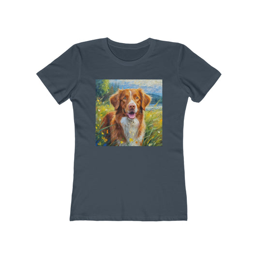 Nova Scotia Duck Tolling Retriever 'Dixie' Women's Slim Fitted Tee