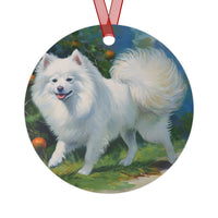 Japanese Spitz Metal Ornaments