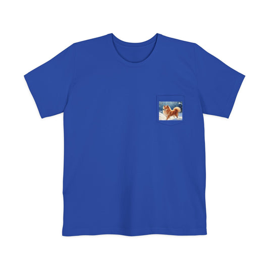 Finnish Spitz Unisex Pocket T-Shirt