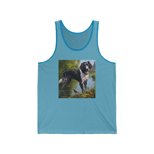 large Munsterlander - Unisex Jersey Tank