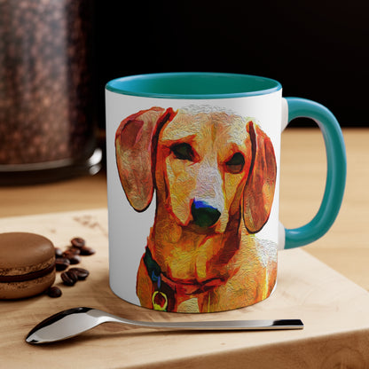 Dachshund 'Daisy' Accent Coffee Mug, 11oz