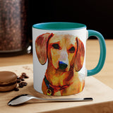 Dachshund 'Daisy' Accent Coffee Mug, 11oz