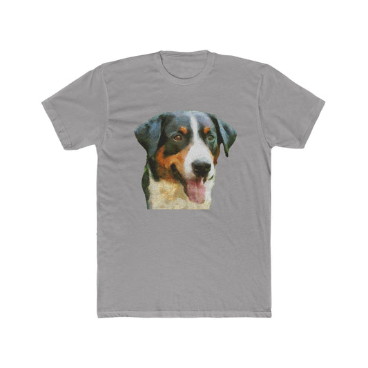 Appenzeller Sennenhund Men's Fitted Cotton Crew Tee