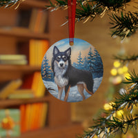 Lapponian Herder  Christmas Tree Metal Ornaments