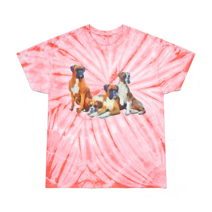 Boxer Quartet Unisex Cotton Tie-Dye Tee in Cyclone