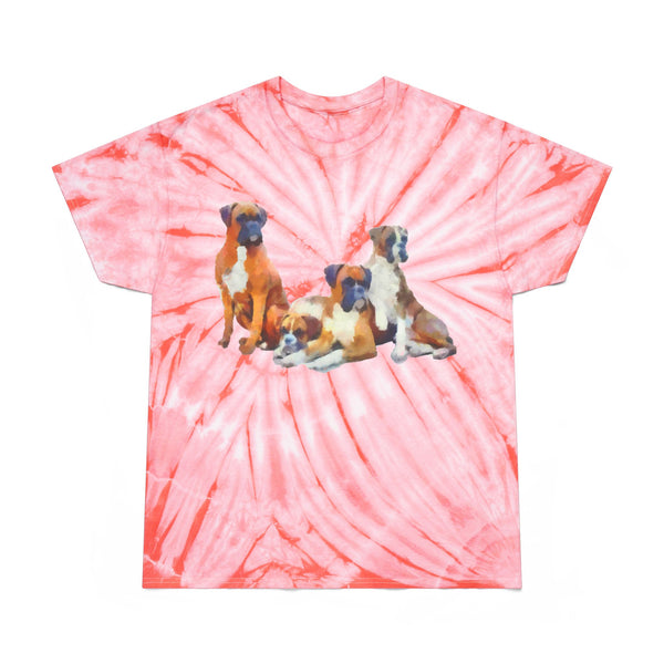Boxer Quartet Unisex Cotton Tie-Dye Tee in Cyclone