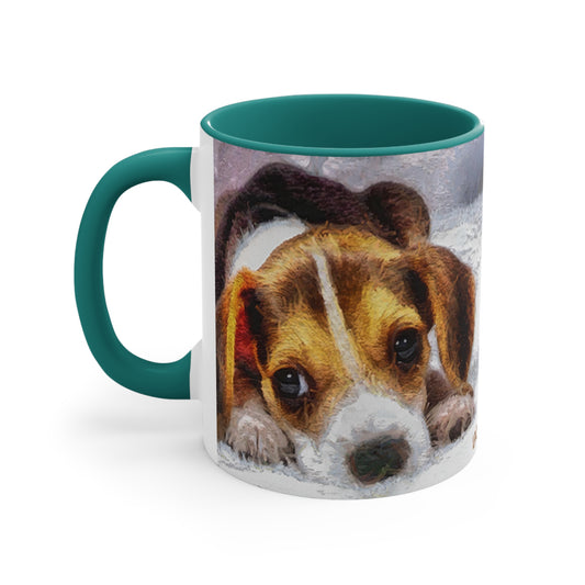Beagle Daisy Mae 11oz Ceramic Accent Mug