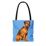 Charming 'Andrew' Border Terrier Tote Bag