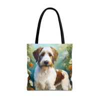 Kromfohrländer Polyester Tote Bag - Artistic Whimsy for Dog Lovers