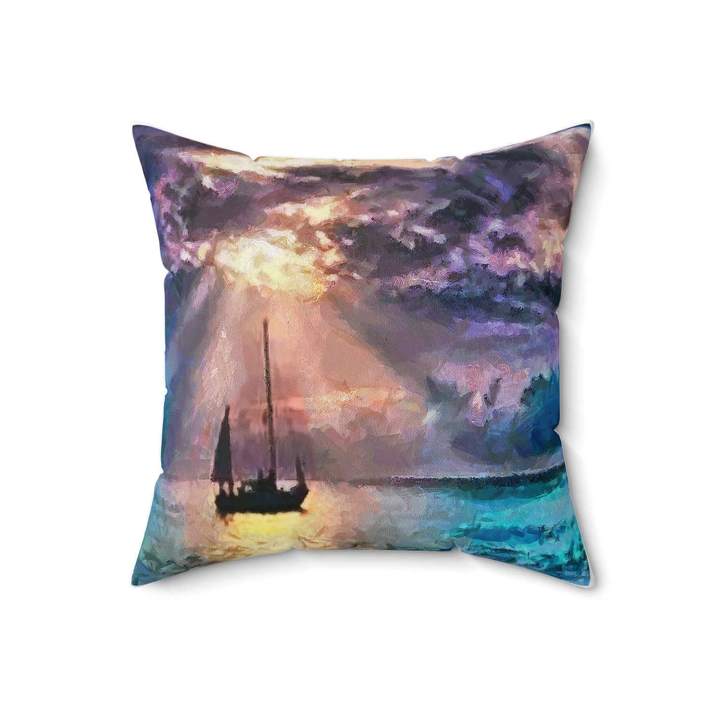 Greek Islands 'Aegean Enchantment' Spun Polyester Throw Pillow