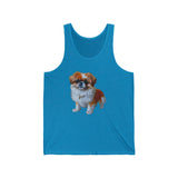 Pekingese Unisex Jersey Tank