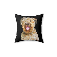 Elegance of Bouvier des Flandres Spun Polyester Throw Pillow