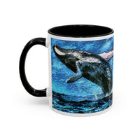 Humpback Whale Accent Coffee Mug, 11oz