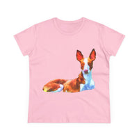 Ibizan Hound Women's Midweight Cotton Tee