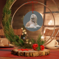 Afghan Hound Metal Ornaments