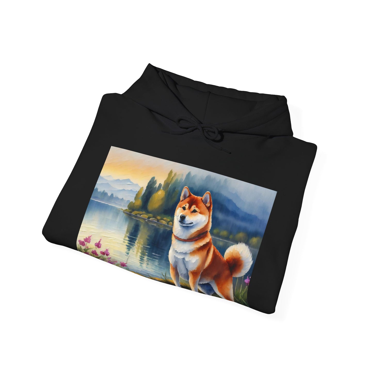 Shiba Inu Unisex 50/50 Hooded Sweatshirt
