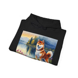Shiba Inu Unisex 50/50 Hooded Sweatshirt