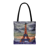 'Eiffel Tower Sunset' Tote Bag