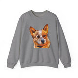 Red Heeler - Australian Cattle Dog - Unisex 50/50 Crewneck Sweatshirt