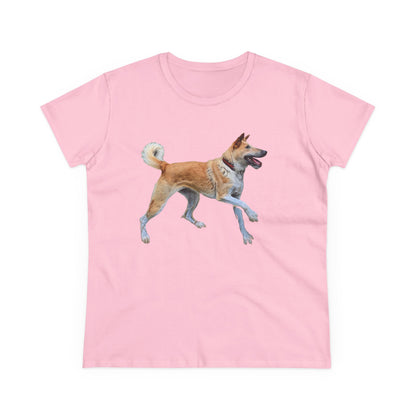 Korean Jindo Women's Midweight Cotton Tee
