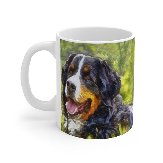 Bernese Mountain Dog Ceramic Mug – Paw-sitively Perfect