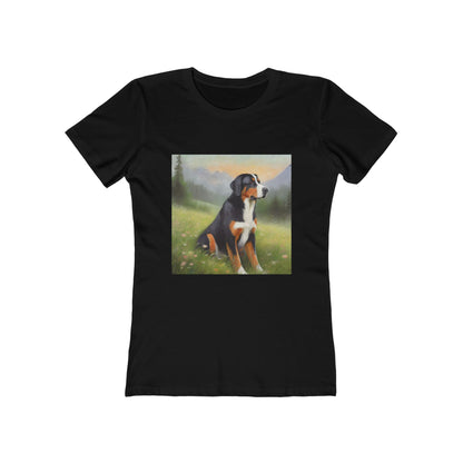 Greater Swiss Mountain Dog Women's Slim Fitted Cotton Tee