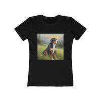 Greater Swiss Mountain Dog Women's Slim Fitted Cotton Tee