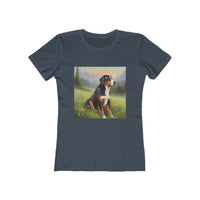Greater Swiss Mountain Dog Women's Slim Fitted Cotton Tee