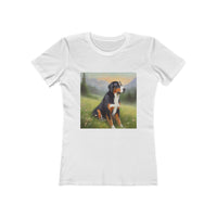 Greater Swiss Mountain Dog Women's Slim Fitted Cotton Tee