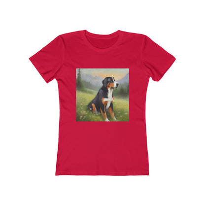 Greater Swiss Mountain Dog Women's Slim Fitted Cotton Tee