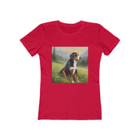 Greater Swiss Mountain Dog Women's Slim Fitted Cotton Tee