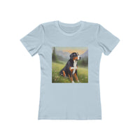 Greater Swiss Mountain Dog Women's Slim Fitted Cotton Tee