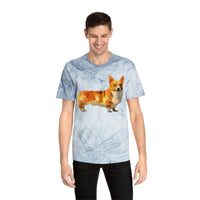 Welsh Pembroke Corgi Unisex Ringspun Cotton  Color Blast T-Shirt by DoggyLips™