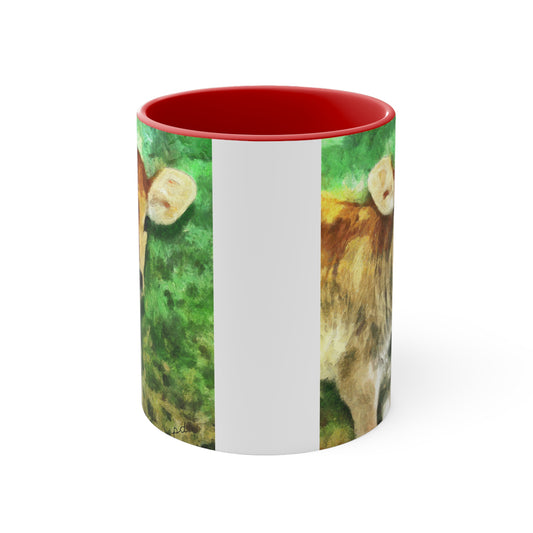 Jersey Calf Accent Coffee Mug, 11oz